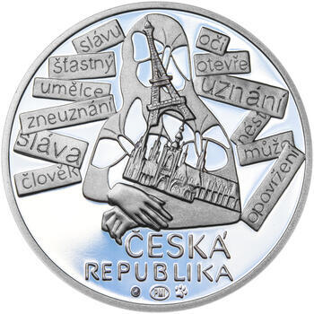 JIŘÍ KOLÁŘ – návrhy mince 500 Kč - sada tří Ag medailí 34 mm Proof v etui - 3
