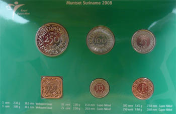 Mintset Surinam 391 Cent 2008 B.U. Cu/Ni - 3
