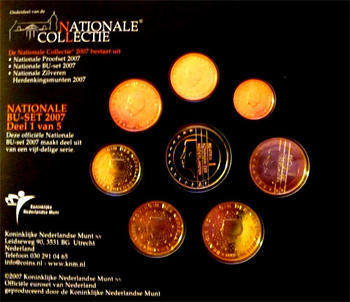 Oběhové mince Nizozemí Unc. 2007 - 3