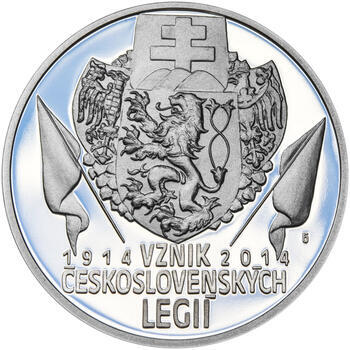 ZAL. ČESKOSLOVENSKÝCH LEGIÍ – návrhy mince 200 Kč - sada tří Ag medailí 34 mm Proof v etui - 4
