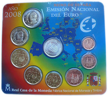 Sada mincí Španělsko 2008 Unc - Aragon - 4