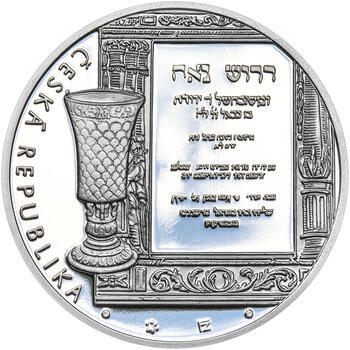 RABÍ JEHUDA LÖW – návrhy mince 200 Kč - sada II. tří Ag medailí 34 mm Proof v etui - 5