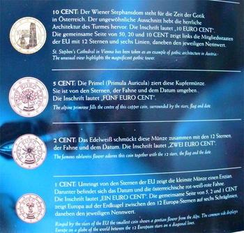 Oběhové mince 2007 Unc. Rakousko - 5