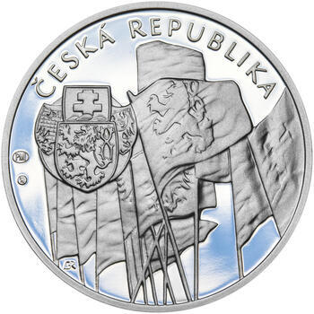 ZAL. ČESKOSLOVENSKÝCH LEGIÍ – návrhy mince 200 Kč - sada tří Ag medailí 34 mm Proof v etui - 7